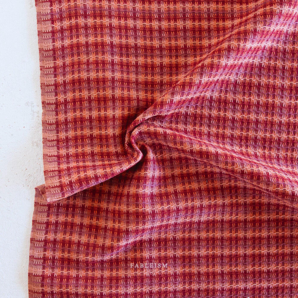 Tweed Weave in Rosebed GLDHR-09-ROSEBED | Golden Hour by Fableism Supply Co. | Continuous Yardage | Fat Quarter | Yarn Dyed Woven