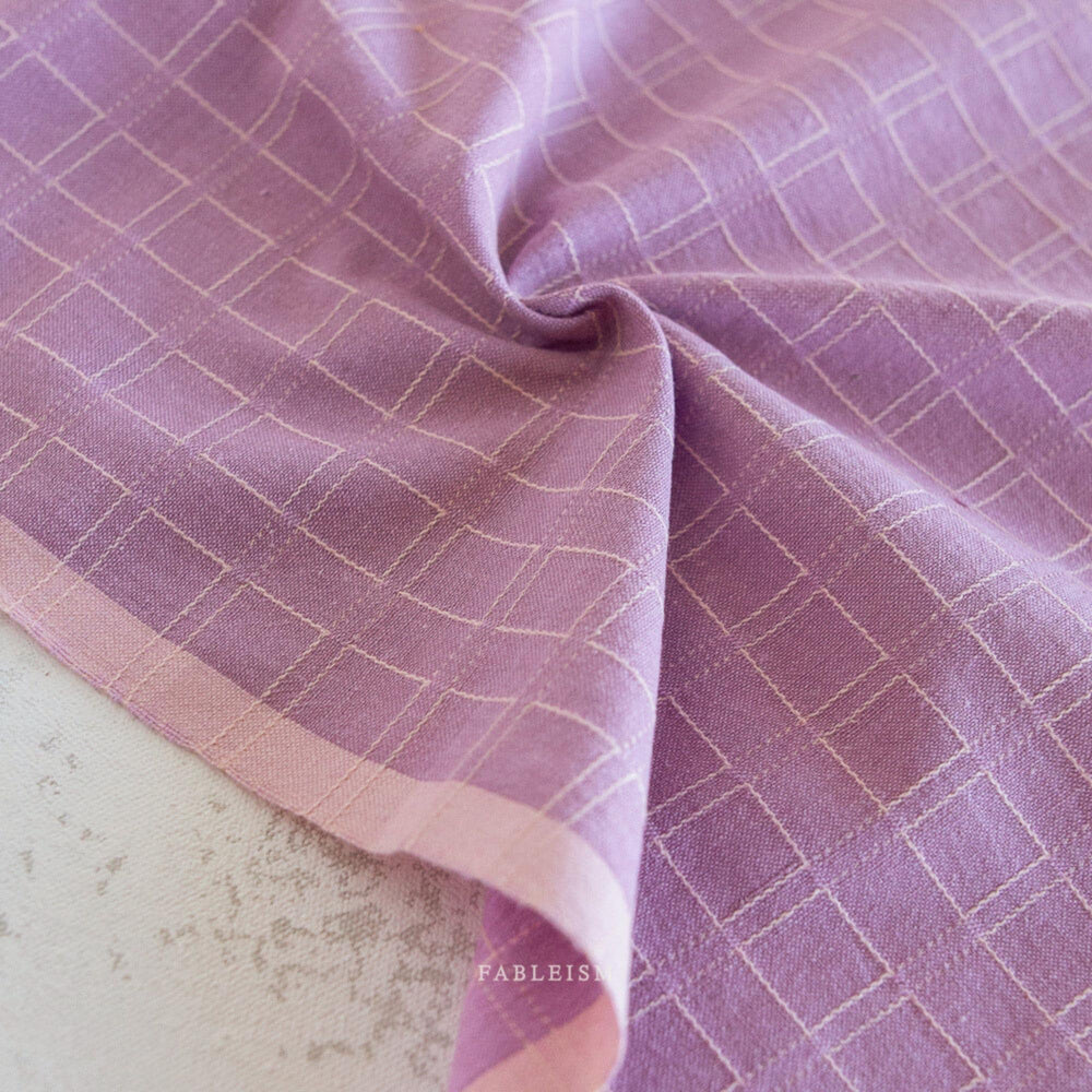 Window Pane in Orchid GLDHR-11-ORCHID | Golden Hour by Fableism Supply Co. | Continuous Yardage | Fat Quarter | Yarn Dyed Woven