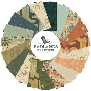 Lucky Canyon Spring Unbleached Metallic AC703-CS1UM | The Badlands by Ash Cascade | Cotton + Steel | Continuous Yardage | Fat Quarter