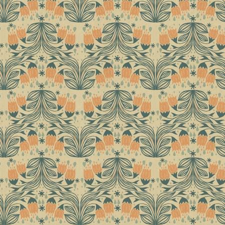 Oasis Spring Unbleached AC702-SP1U | The Badlands by Ash Cascade | Cotton + Steel | Continuous Yardage | Fat Quarter