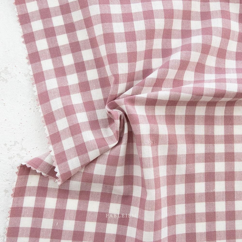 Camp Gingham in Tulipwood CMP-10-TULIPWOOD |Camp Gingham by Fableism Supply Co. | Continuous Yardage | Fat Quarter | Plaid Yarn Dyed Wovens