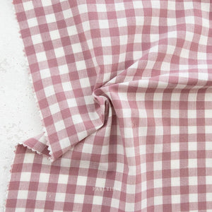 Camp Gingham in Tulipwood CMP-10-TULIPWOOD |Camp Gingham by Fableism Supply Co. | Continuous Yardage | Fat Quarter | Plaid Yarn Dyed Wovens