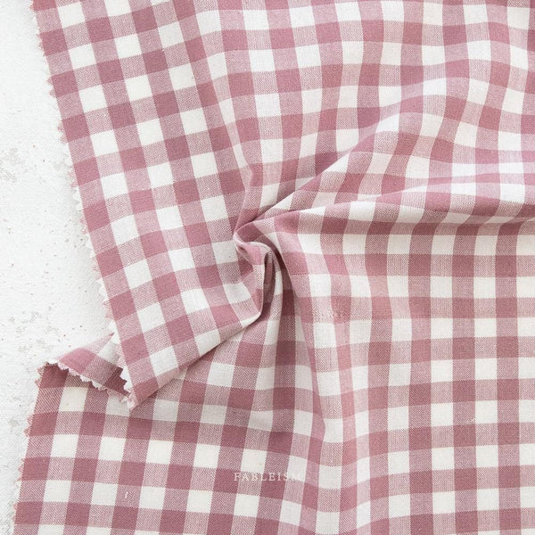 Camp Gingham in Tulipwood CMP-10-TULIPWOOD |Camp Gingham by Fableism Supply Co. | Continuous Yardage | Fat Quarter | Plaid Yarn Dyed Wovens
