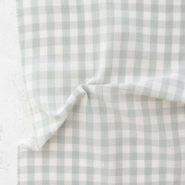 Camp Gingham in Mist CMP-02-MIST |Camp Gingham by Fableism Supply Co. | Continuous Yardage | Fat Quarter | Yarn Dyed Wovens