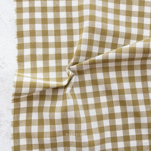 Camp Gingham in Moss CMP-05-MOSS |Camp Gingham by Fableism Supply Co. | Continuous Yardage | Fat Quarter | Yarn Dyed Wovens