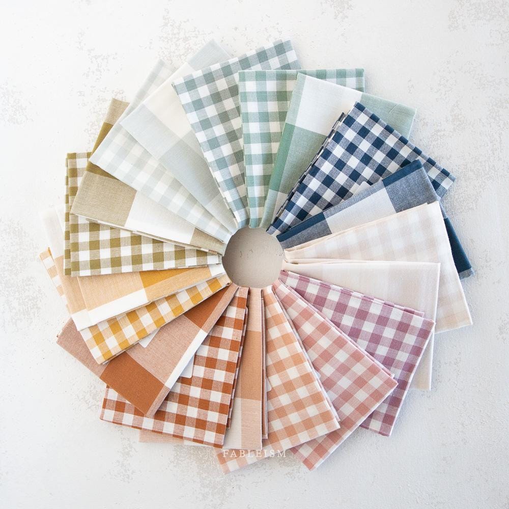 Large Camp Gingham in Graham CMPLG-07-GRAHAM |Camp Gingham by Fableism Supply Co. | Yardage | Fat Quarter | Yarn Dyed Wovens