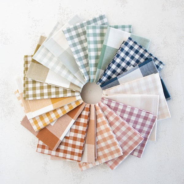 Large Camp Gingham in Mist CMPLG-02-MIST |Camp Gingham by Fableism Supply Co. | Yardage | Fat Quarter | Yarn Dyed Wovens