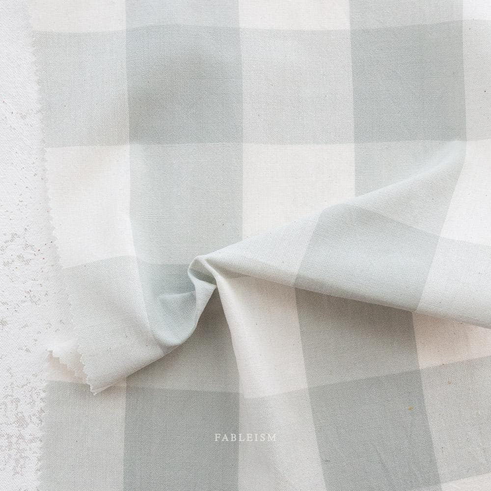 Large Camp Gingham in Mist CMPLG-02-MIST |Camp Gingham by Fableism Supply Co. | Yardage | Fat Quarter | Yarn Dyed Wovens
