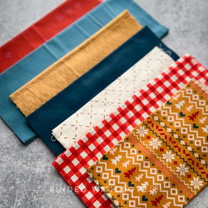 Curated Remnant Bundle | 7 Fabric End of Bolt Quilting Bundle | One of a Kind | REMNANT BUNDLE-81