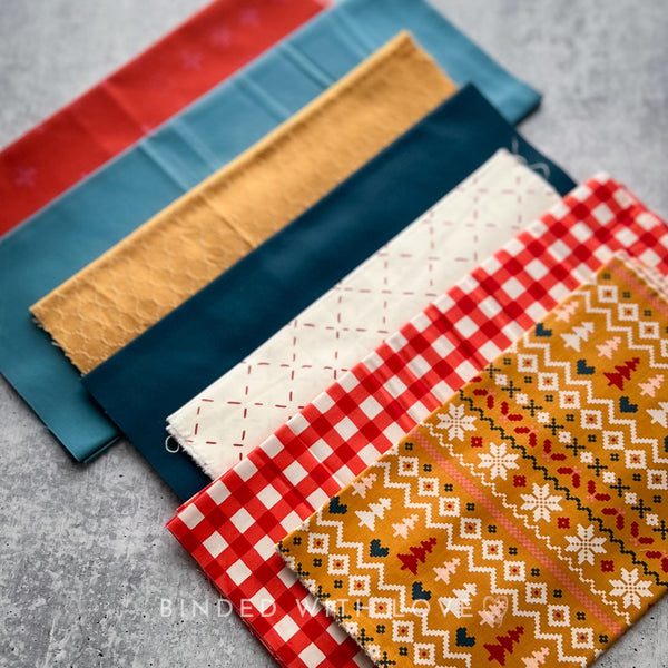 Curated Remnant Bundle | 7 Fabric End of Bolt Quilting Bundle | One of a Kind | REMNANT BUNDLE-81