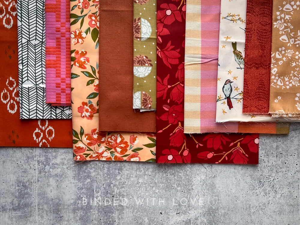 Curated Remnant Bundle | 11 Fabric End of Bolt Quilting Bundle | One of a Kind | REMNANT BUNDLE-71