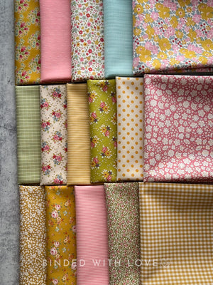 Creating Memories Spring Colorway by Tone Finnanger | Tilda Fabrics | 16 Cotton Fabrics | Fat Quarter Bundle | Half Yard Bundle | BUNDLE-242