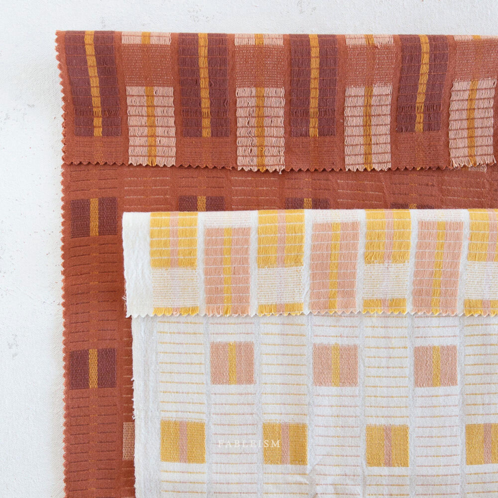 Large Monarch in Autumnal GLDHR-05-AUTUMNAL | Golden Hour by Fableism Supply Co. | Continuous Yardage | Fat Quarter | Yarn Dyed Woven