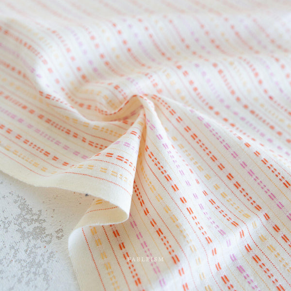 Flick Stitch in Wild GLDHR-07-WILD | Golden Hour by Fableism Supply Co. | Continuous Yardage | Fat Quarter | Yarn Dyed Woven