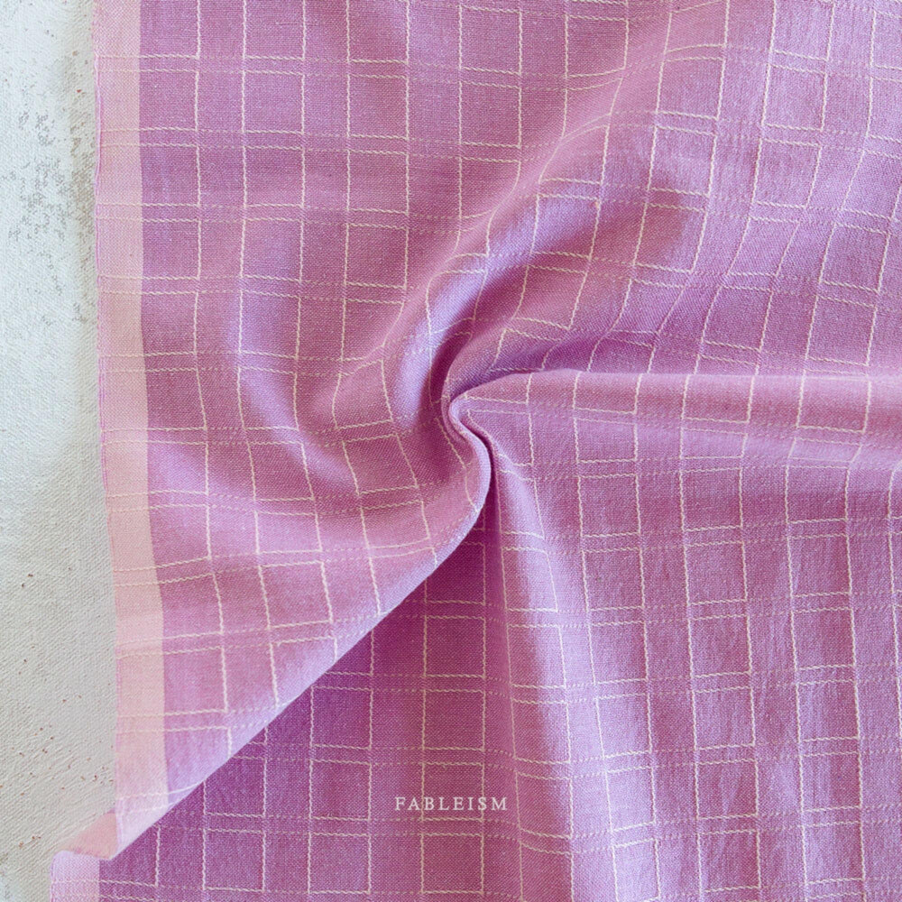 Window Pane in Orchid GLDHR-11-ORCHID | Golden Hour by Fableism Supply Co. | Continuous Yardage | Fat Quarter | Yarn Dyed Woven
