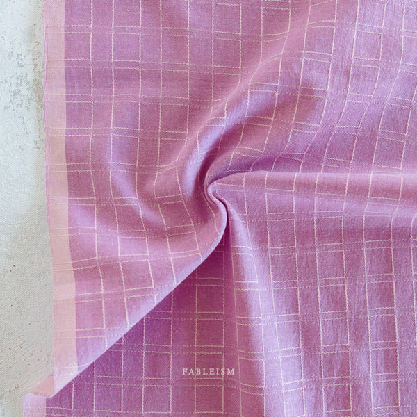 Window Pane in Orchid GLDHR-11-ORCHID | Golden Hour by Fableism Supply Co. | Continuous Yardage | Fat Quarter | Yarn Dyed Woven