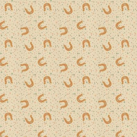 Lucky Trail Red Unbleached Metallic AC703-TR2UM | The Badlands by Ash Cascade | Cotton + Steel | Continuous Yardage | Fat Quarter