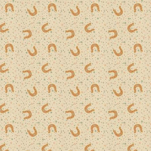 Lucky Trail Red Unbleached Metallic AC703-TR2UM | The Badlands by Ash Cascade | Cotton + Steel | Continuous Yardage | Fat Quarter