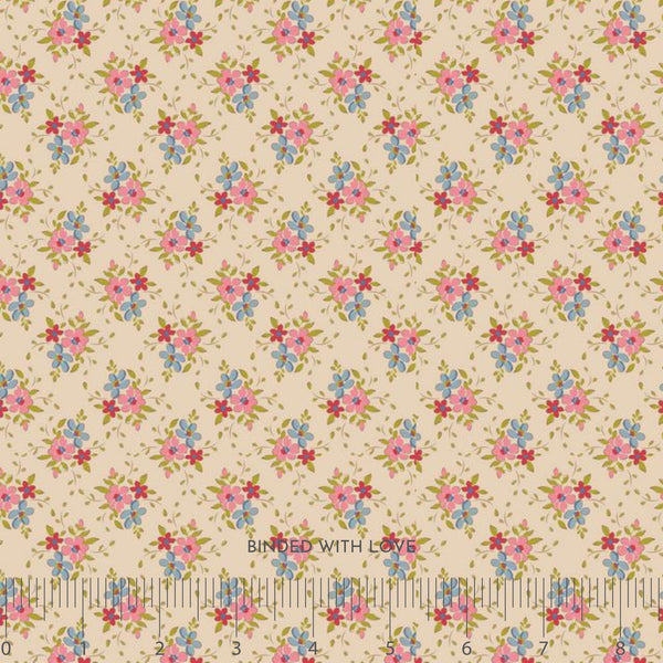 Frida Pearl TIL130124 | Creating Memories Spring by Tone Finnanger | Tilda Fabrics | Continuous Yardage | Fat Quarter