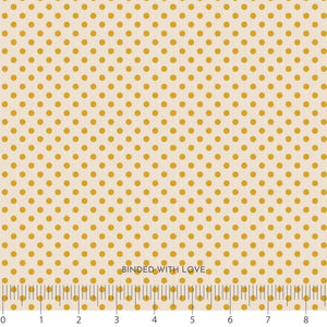 Polkadot Yellow TIL160064 | Creating Memories Spring by Tone Finnanger | Tilda Fabrics | Continuous Yardage | Fat Quarter
