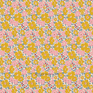 Harper Yellow 130122 | Creating Memories Spring by Tone Finnanger | Tilda Fabrics | Continuous Yardage | Fat Quarter