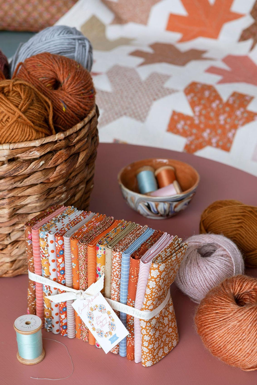 Avery Ginger 130135 | Creating Memories Autumn by Tone Finnanger | Tilda Fabrics | Continuous Yardage | Fat Quarter