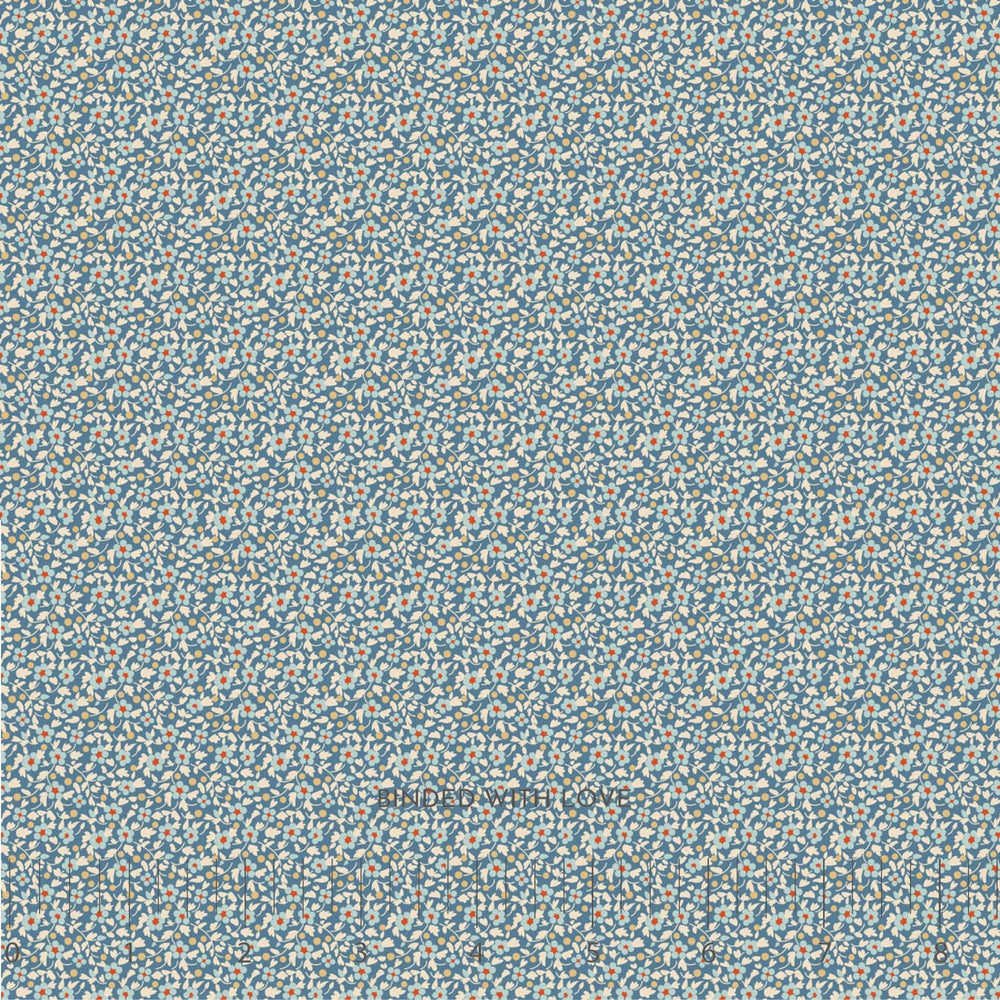 Brie Blue 130131 | Creating Memories Summer by Tone Finnanger | Tilda Fabrics | Continuous Yardage | Fat Quarter