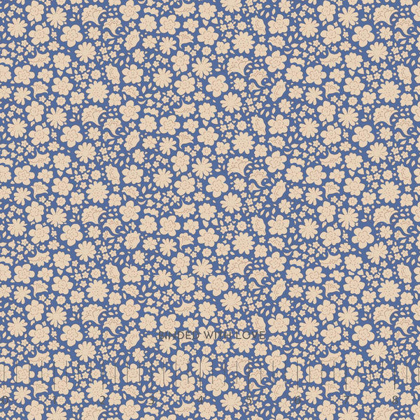 Carla Blue 130134 | Creating Memories Summer by Tone Finnanger | Tilda Fabrics | Continuous Yardage | Fat Quarter