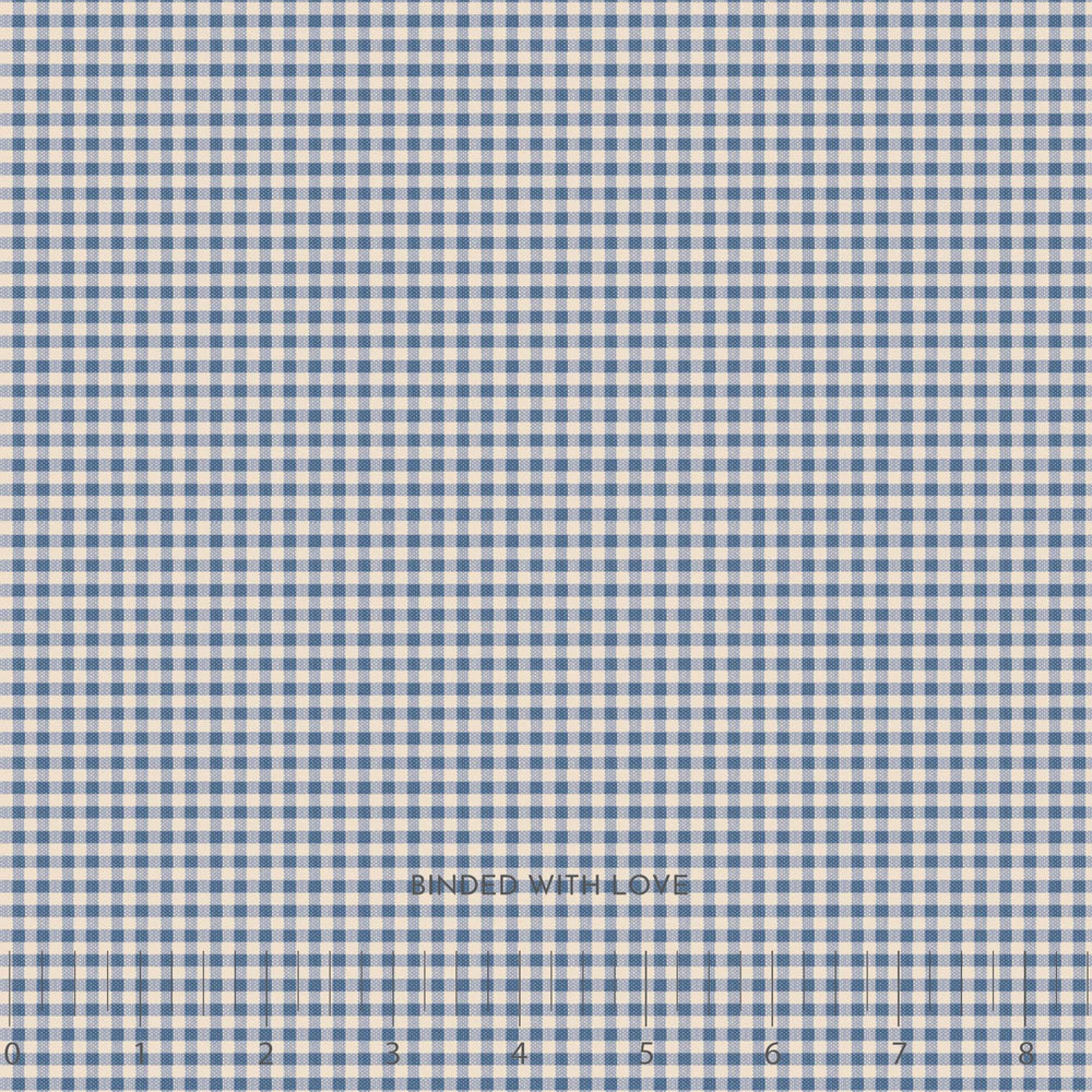 Gingham Blue 160073 | Creating Memories Summer by Tone Finnanger | Tilda Fabrics | Continuous Yardage | Fat Quarter