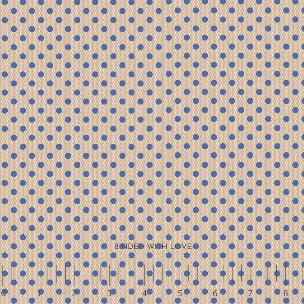 Polkadot Blue 160071 | Creating Memories Summer by Tone Finnanger | Tilda Fabrics | Continuous Yardage | Fat Quarter