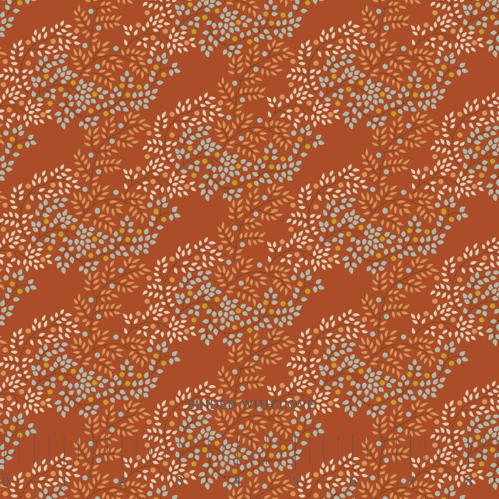 Berrytangle Copper 130140 | Creating Memories Autumn by Tone Finnanger | Tilda Fabrics | Continuous Yardage | Fat Quarter