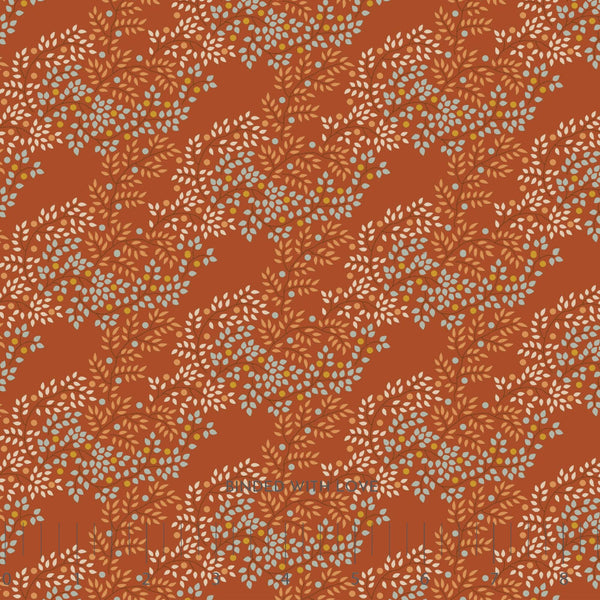 Berrytangle Copper 130140 | Creating Memories Autumn by Tone Finnanger | Tilda Fabrics | Continuous Yardage | Fat Quarter