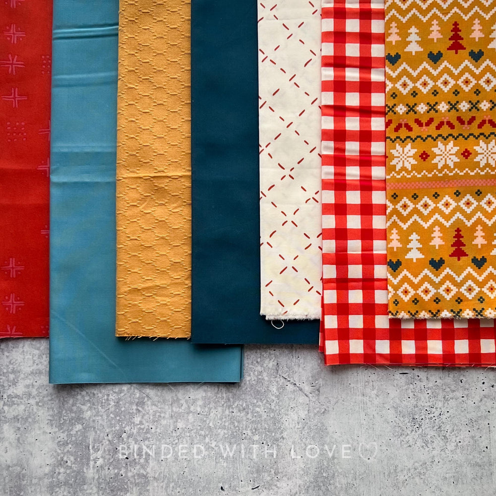 Curated Remnant Bundle | 7 Fabric End of Bolt Quilting Bundle | One of a Kind | REMNANT BUNDLE-81