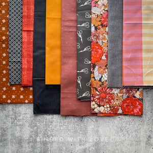 Curated Remnant Bundle | 10 Fabric End of Bolt Quilting Bundle | One of a Kind | REMNANT BUNDLE-79