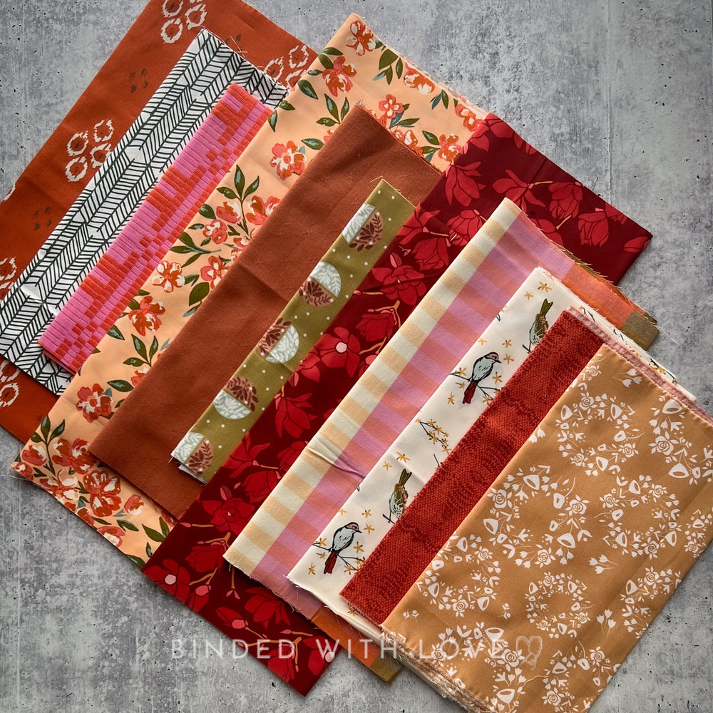 Curated Remnant Bundle | 11 Fabric End of Bolt Quilting Bundle | One of a Kind | REMNANT BUNDLE-71