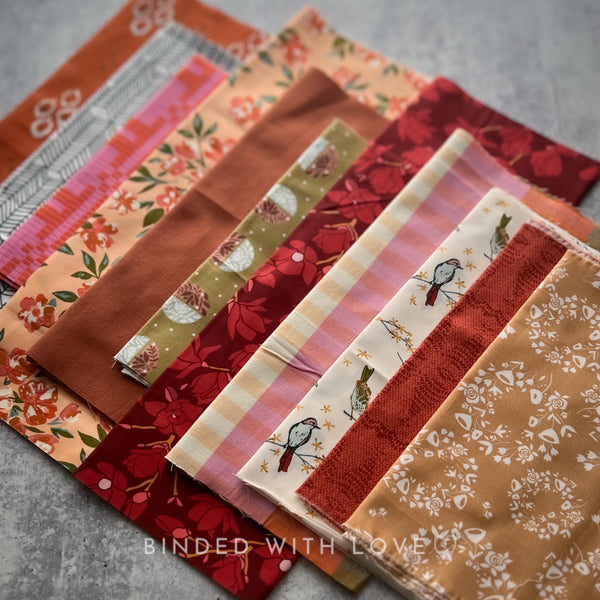 Curated Remnant Bundle | 11 Fabric End of Bolt Quilting Bundle | One of a Kind | REMNANT BUNDLE-71