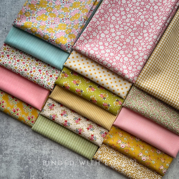 Creating Memories Spring Colorway by Tone Finnanger | Tilda Fabrics | 16 Cotton Fabrics | Fat Quarter Bundle | Half Yard Bundle | BUNDLE-242