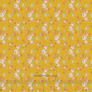 Gracie Yellow TIL130117 | Creating Memories Spring by Tone Finnanger | Tilda Fabrics | Continuous Yardage | Fat Quarter