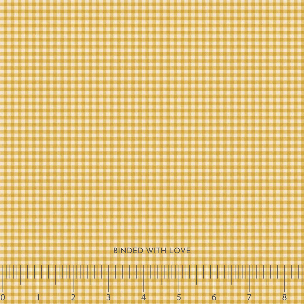 Gingham Yellow TIL160065 | Creating Memories Spring by Tone Finnanger | Tilda Fabrics | Continuous Yardage | Fat Quarter