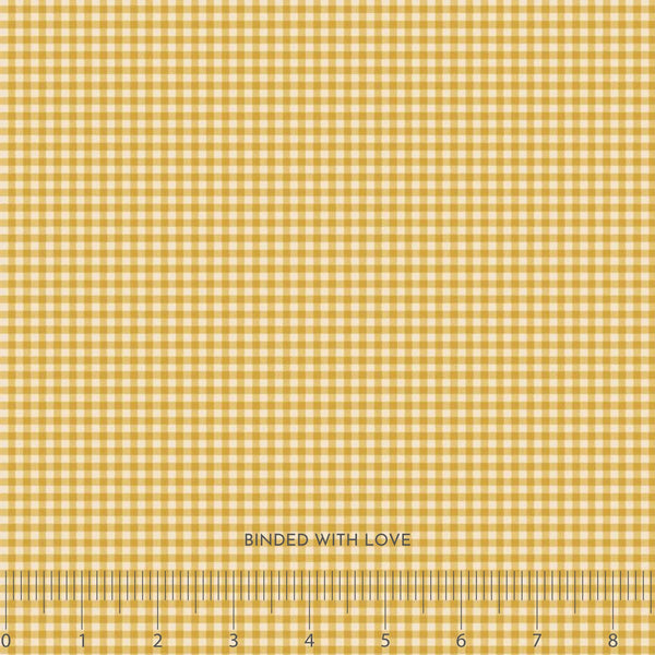 Gingham Yellow TIL160065 | Creating Memories Spring by Tone Finnanger | Tilda Fabrics | Continuous Yardage | Fat Quarter