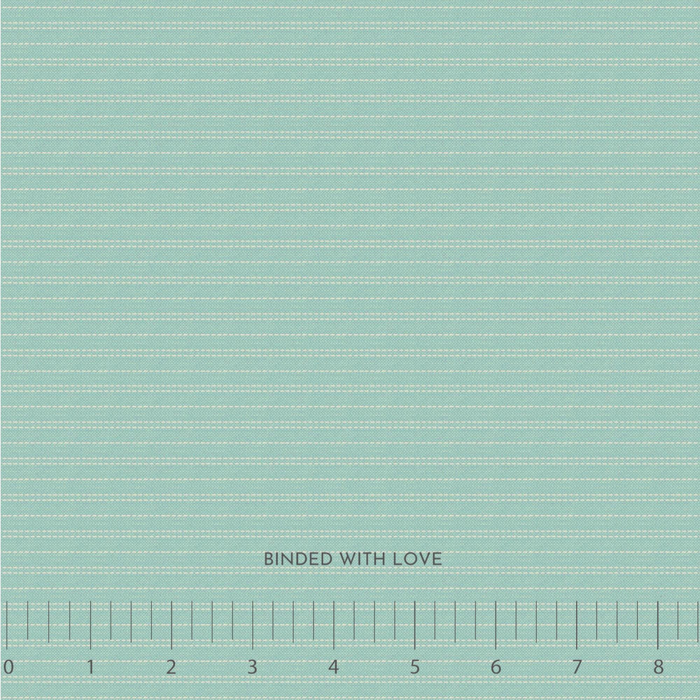Seamstripe Teal 160060 | Creating Memories Spring by Tone Finnanger | Tilda Fabrics | Continuous Yardage | Fat Quarter