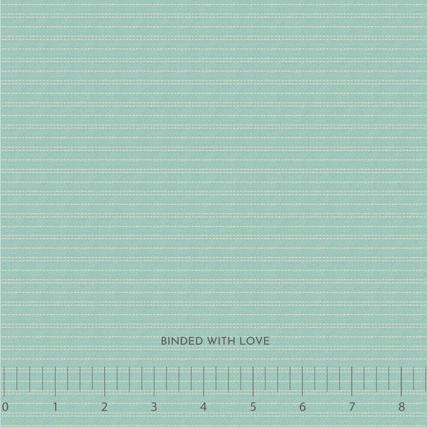 Seamstripe Teal 160060 | Creating Memories Spring by Tone Finnanger | Tilda Fabrics | Continuous Yardage | Fat Quarter