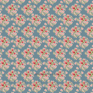 Lulu Blue 130130| Creating Memories Summer by Tone Finnanger | Tilda Fabrics | Continuous Yardage | Fat Quarter