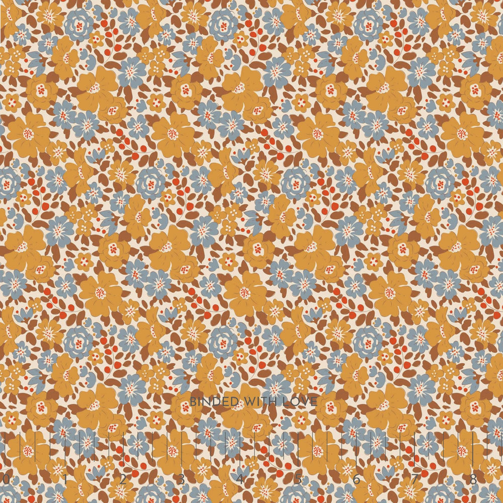 Harper Saffron 130142 | Creating Memories Autumn by Tone Finnanger | Tilda Fabrics | Continuous Yardage | Fat Quarter