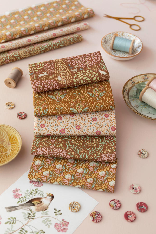 Sanctuary by Tone Finnanger | Tilda Fabrics | 20 Cotton Fabrics | Fat Quarter Bundle | Half Yard Bundle | BUNDLE-243