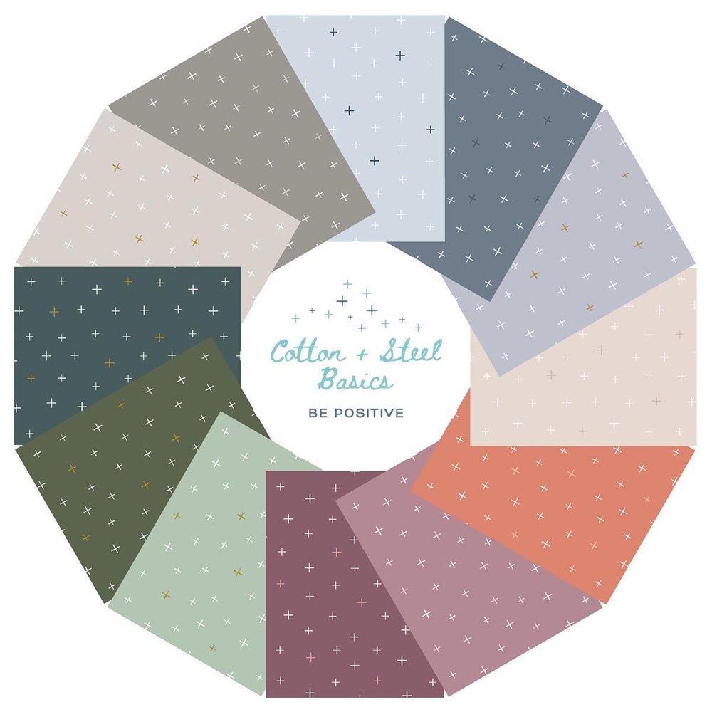 Be Positive Enchanted Forest Metallic CS108-EF31M | Cotton + Steel Basics | Blender Fabric | Continuous Yardage | Fat Quarter