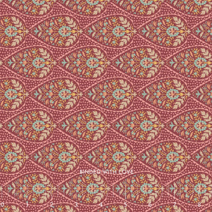 Adina Maroon 100561 | Sanctuary by Tone Finnanger | Tilda Fabrics | Continuous Yardage | Fat Quarter