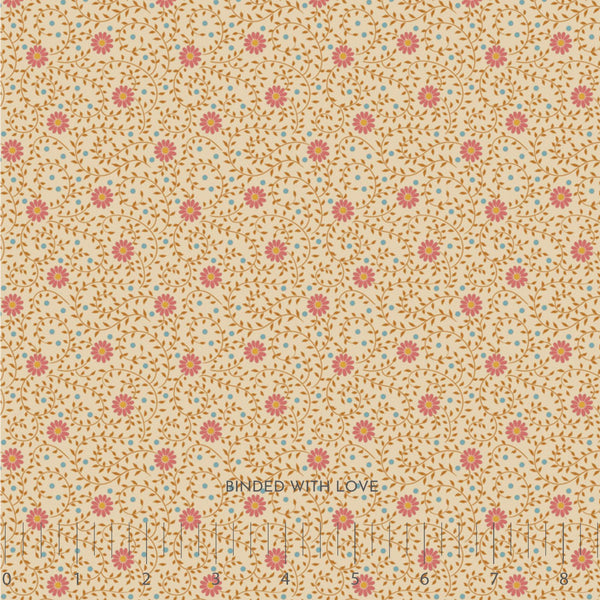 Daisydream Tan 100568 | Sanctuary by Tone Finnanger | Tilda Fabrics | Continuous Yardage | Fat Quarter