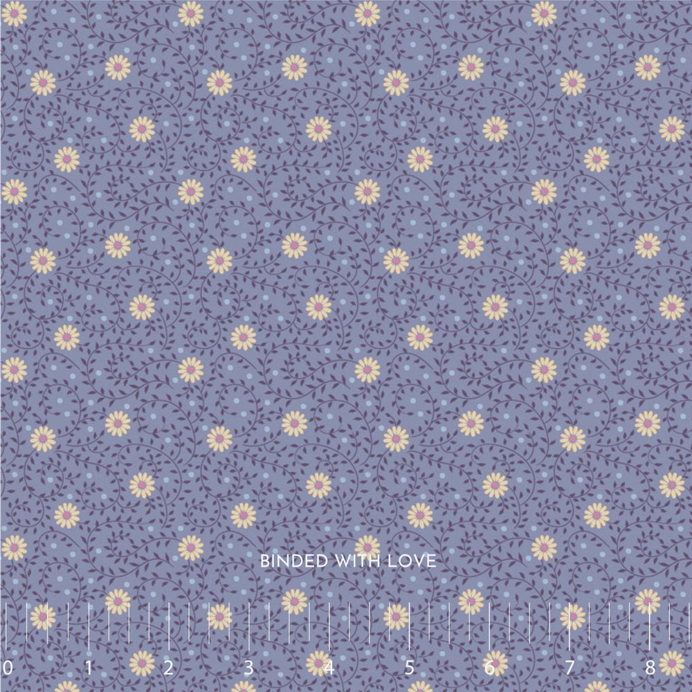 Daisydream Pitch Blue 100573 | Sanctuary by Tone Finnanger | Tilda Fabrics | Continuous Yardage | Fat Quarter