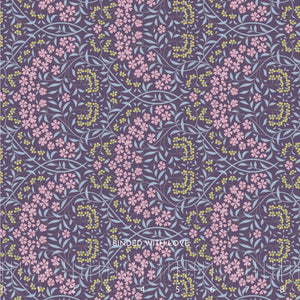 Larissa Eggplant 100575 | Sanctuary by Tone Finnanger | Tilda Fabrics | Continuous Yardage | Fat Quarter